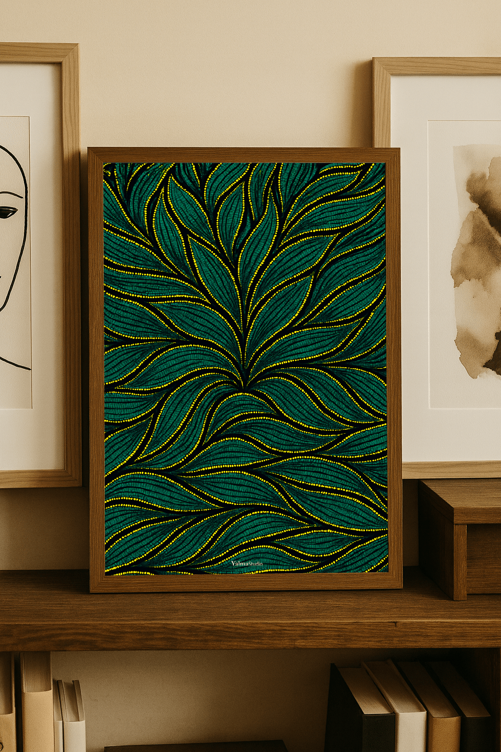 Poster Maïna - Affiche murale imprimée par Yalma Studio | Art déco