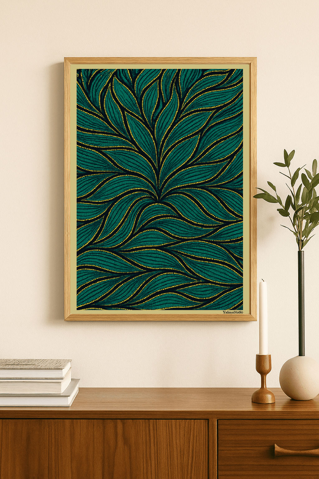 Poster Maïna - Affiche murale imprimée par Yalma Studio | Art déco