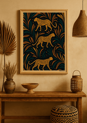 Poster Malaïka - Affiche murale imprimée par Yalma Studio | Art déco