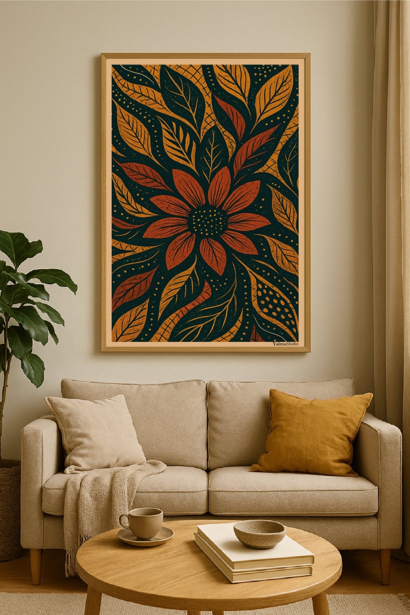Poster Soraya - Affiche murale imprimée par Yalma Studio | Art déco