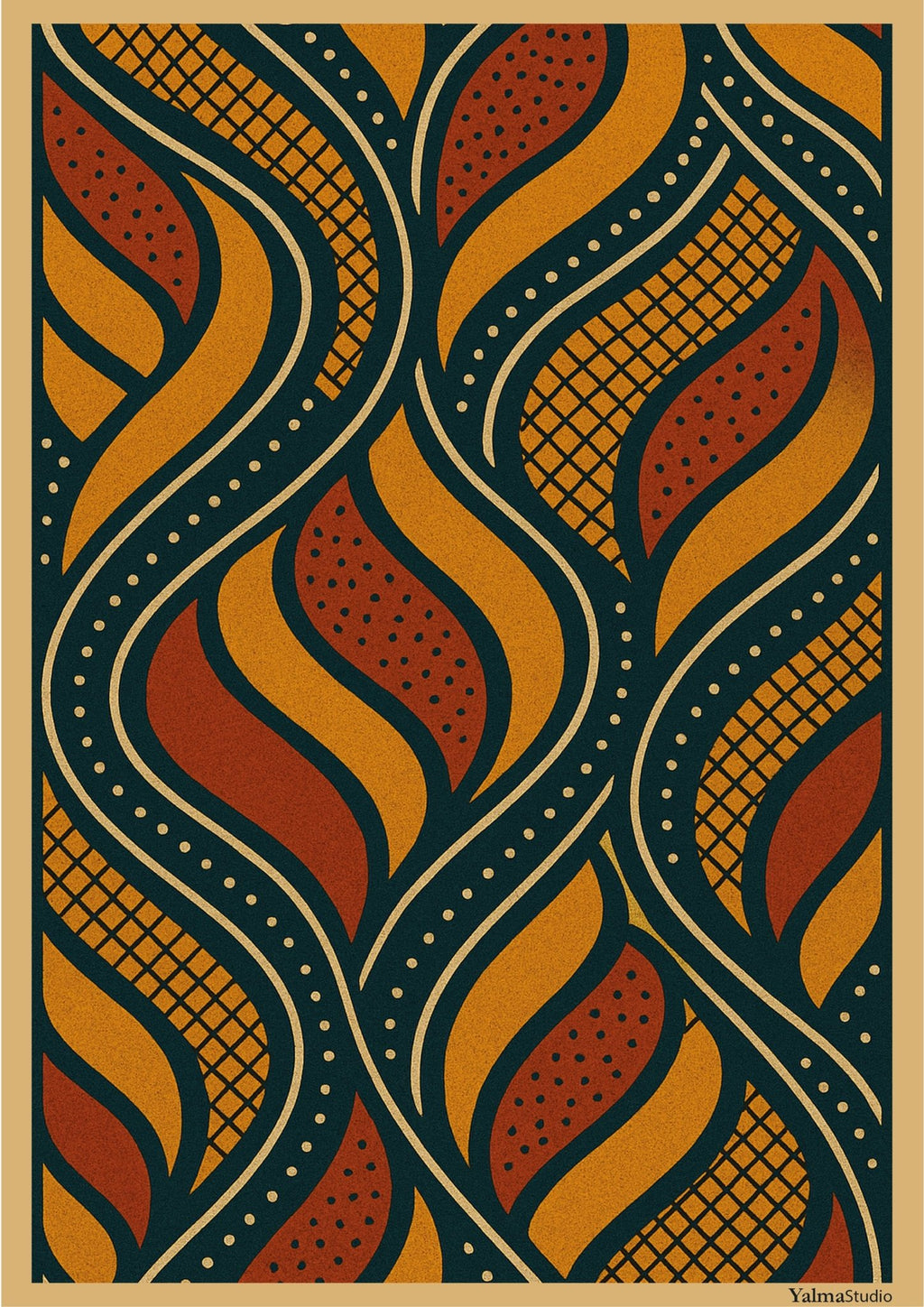 Poster Théa - Affiche murale imprimée par Yalma Studio | Art déco