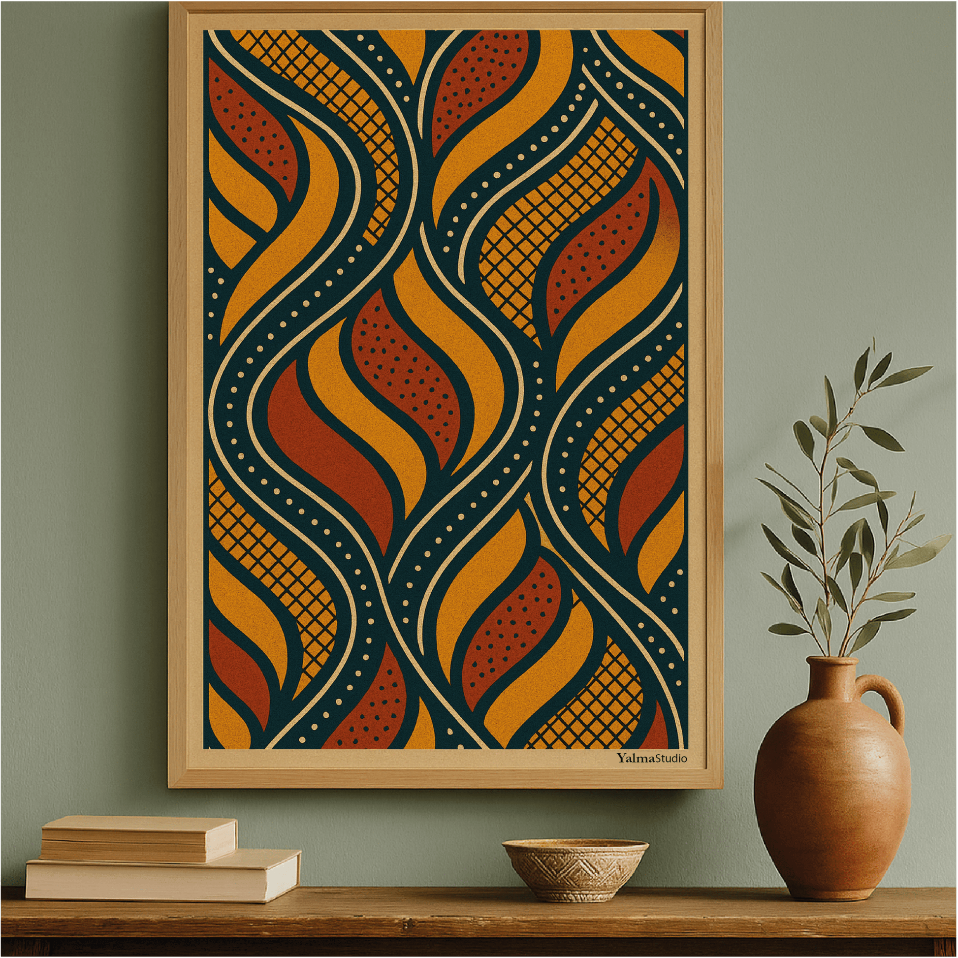 Poster Théa - Affiche murale imprimée par Yalma Studio | Art déco