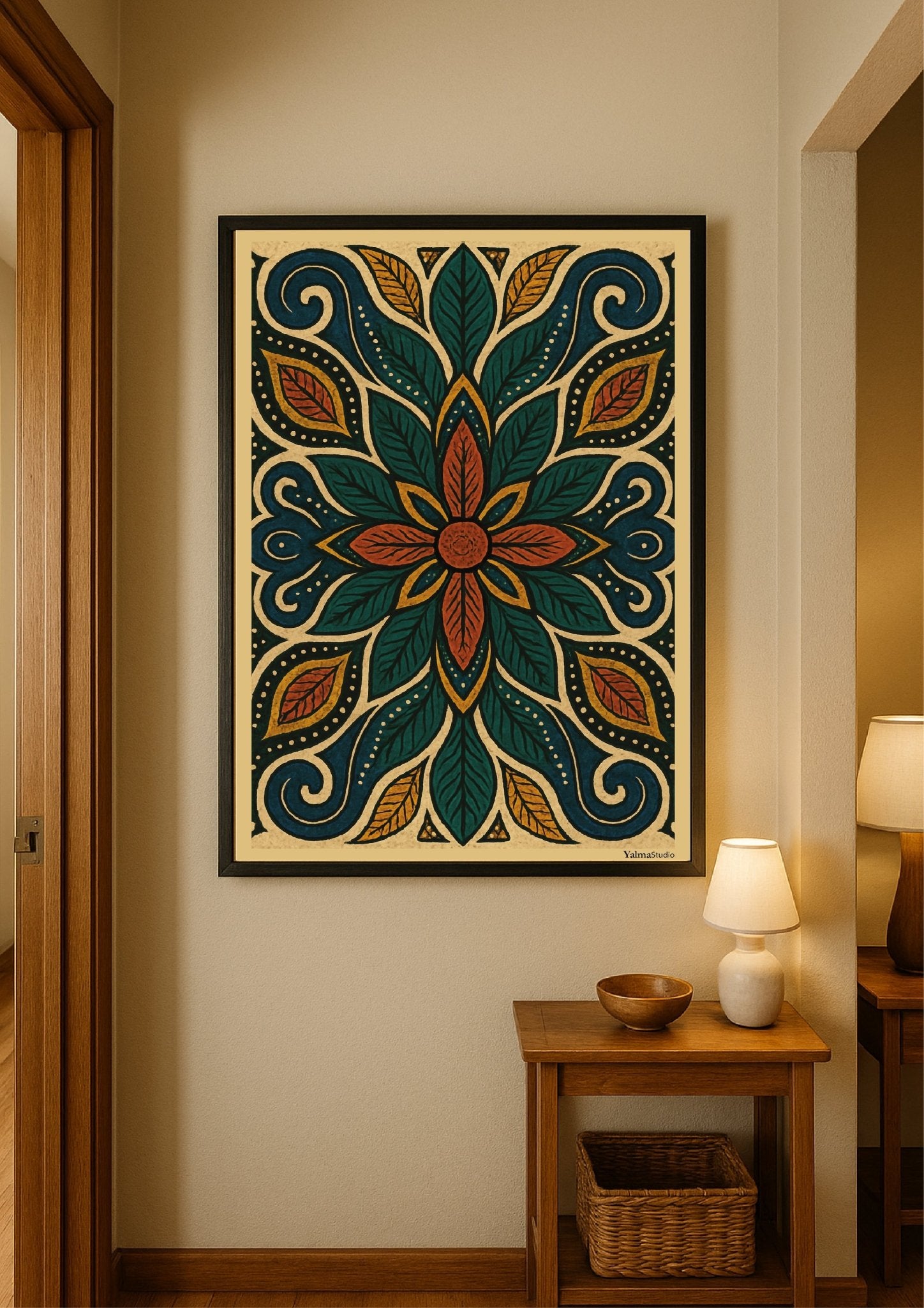 Poster Zéna - Affiche murale imprimée par Yalma Studio | Art déco