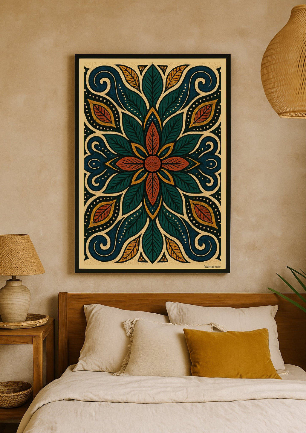 Poster Zéna - Affiche murale imprimée par Yalma Studio | Art déco