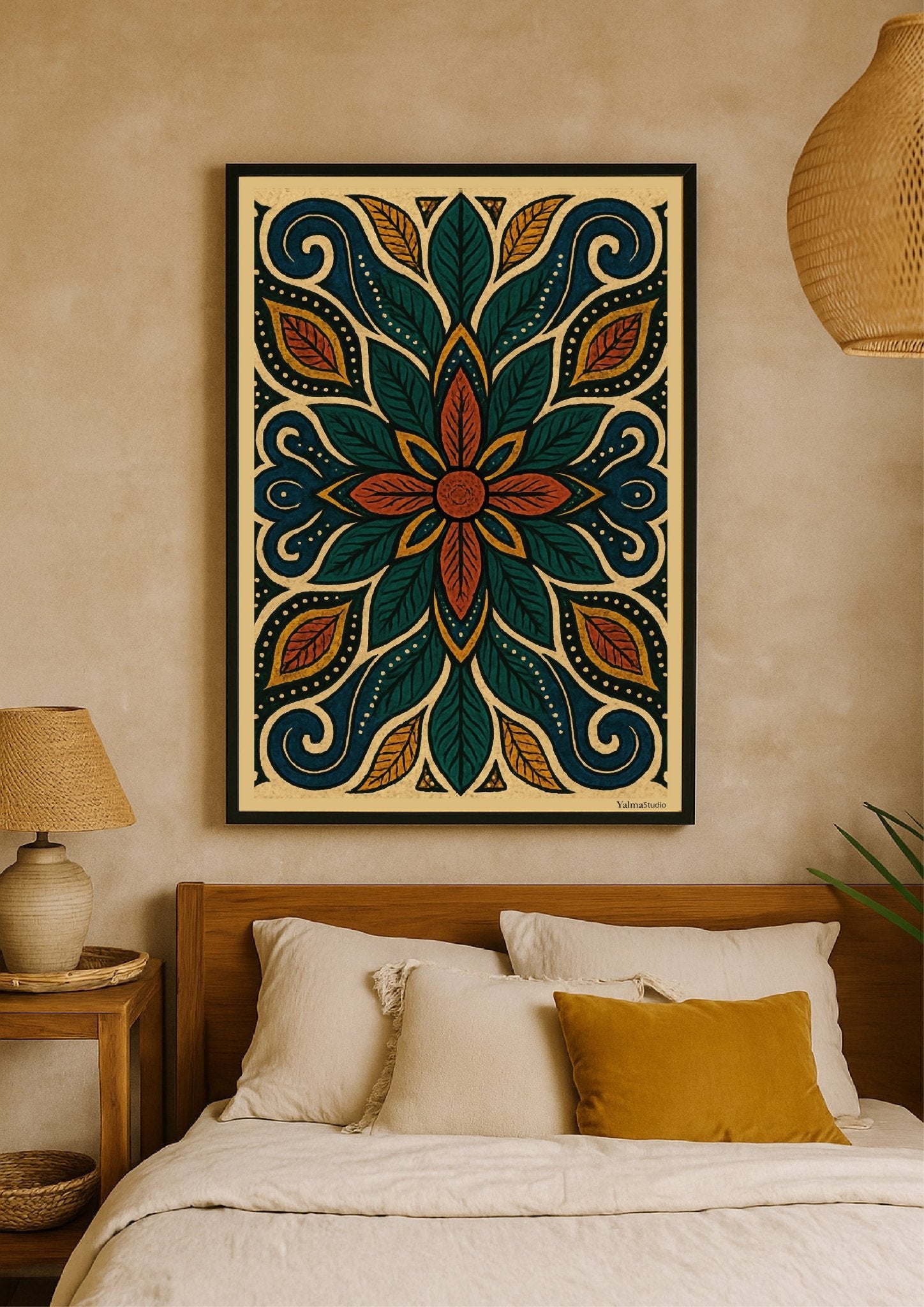 Poster Zéna - Affiche murale imprimée par Yalma Studio | Art déco